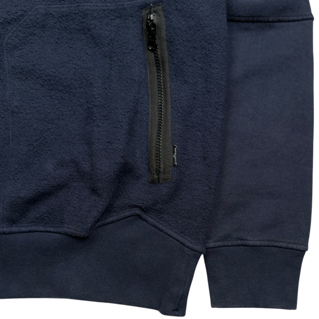A/W 19 Stone Island Shadow Project Fleece Bomber Jacket - Navy
