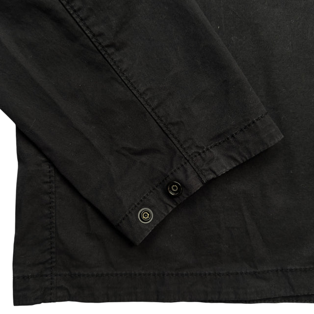 S/S 23 Stone Island Supima Cotton Twill Stretch-TC Overshirt - Black