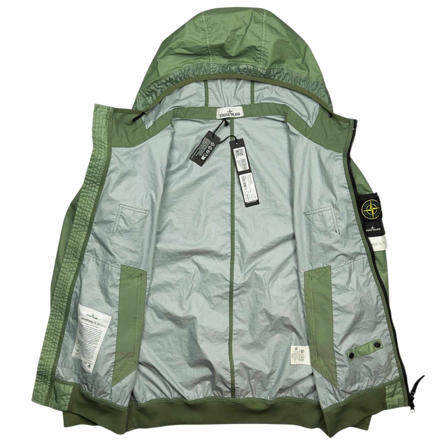 S/S 23 Stone Island Membrana 3L TC Jacket - Sage Green