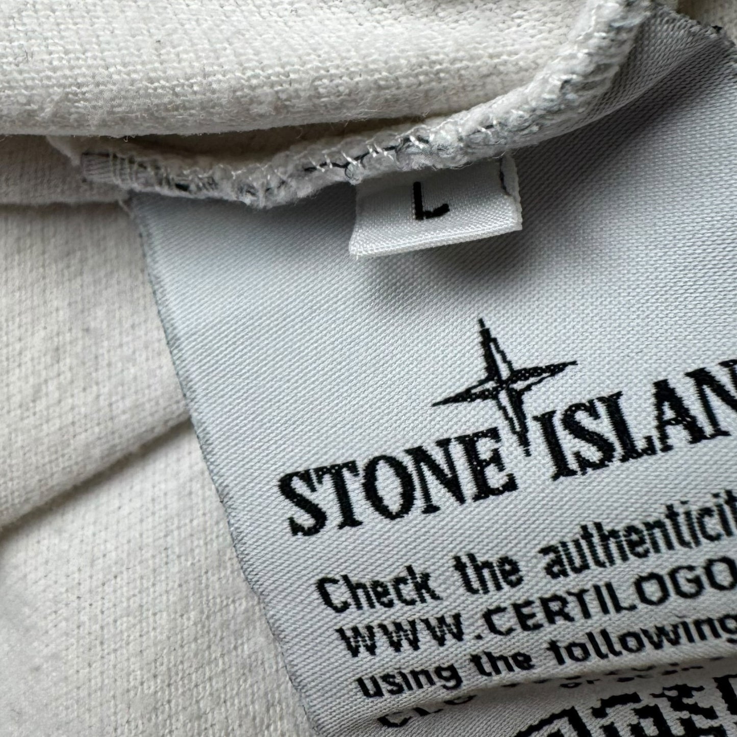 A/W 14 Stone Island Long Sleeve Polo Shirt - White