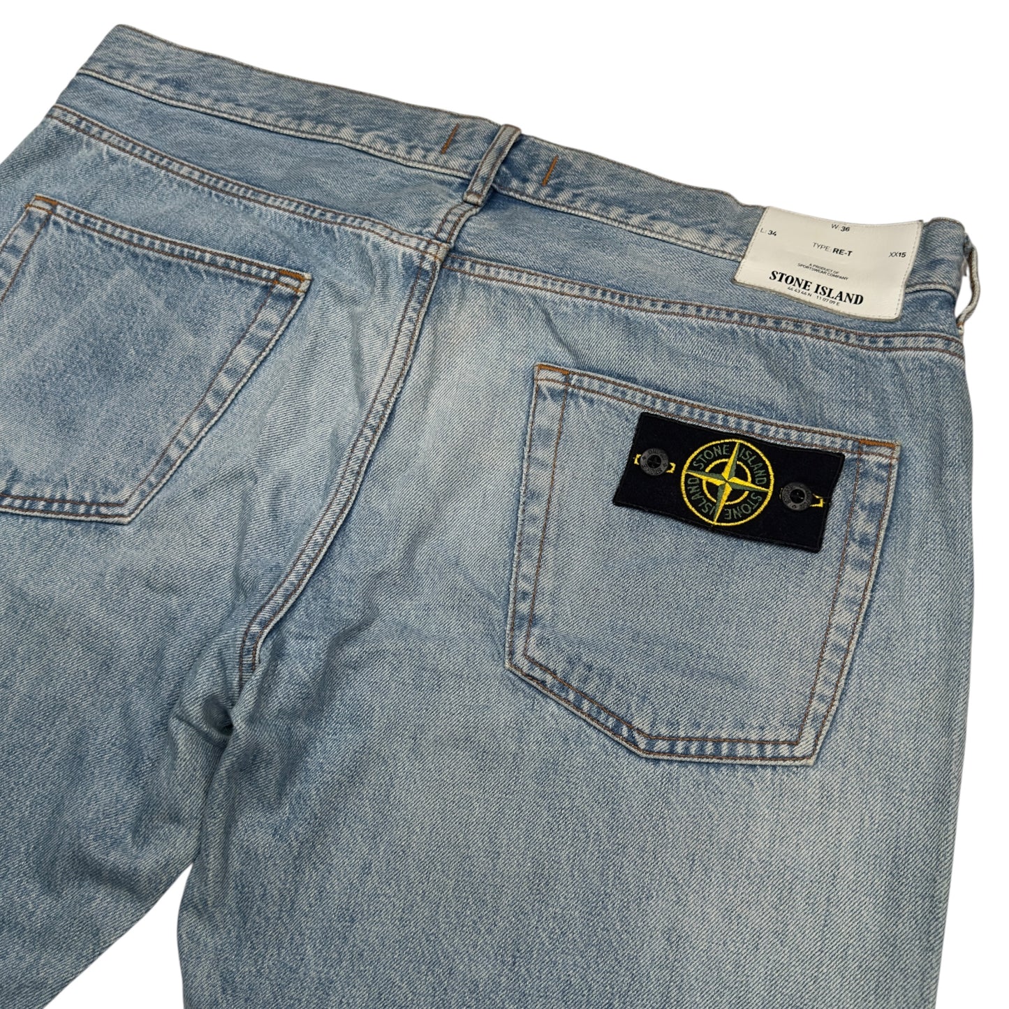 S/S 15 Stone Island Light Wash Denim Jeans