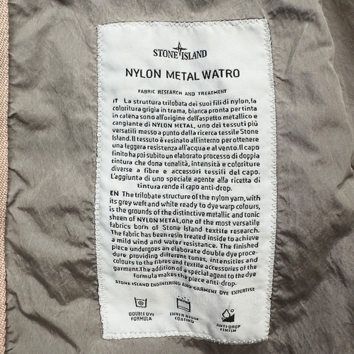 S/S 18 Stone Island Nylon Metal Watro Jacket - Silver