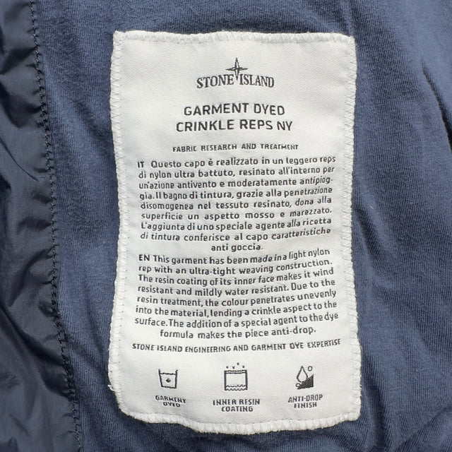 S/S 17 Stone Island Crinkle Reps NY Bomber Jacket - Navy