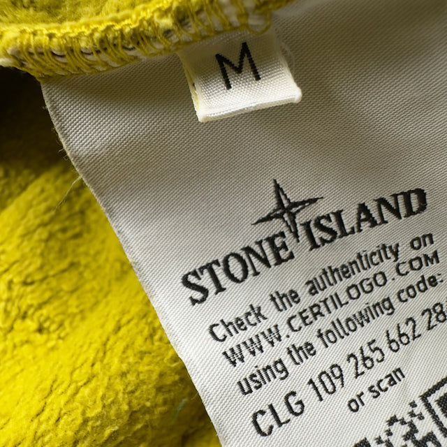 A/W 16 Stone Island House Check Crewneck Sweater - Yellow