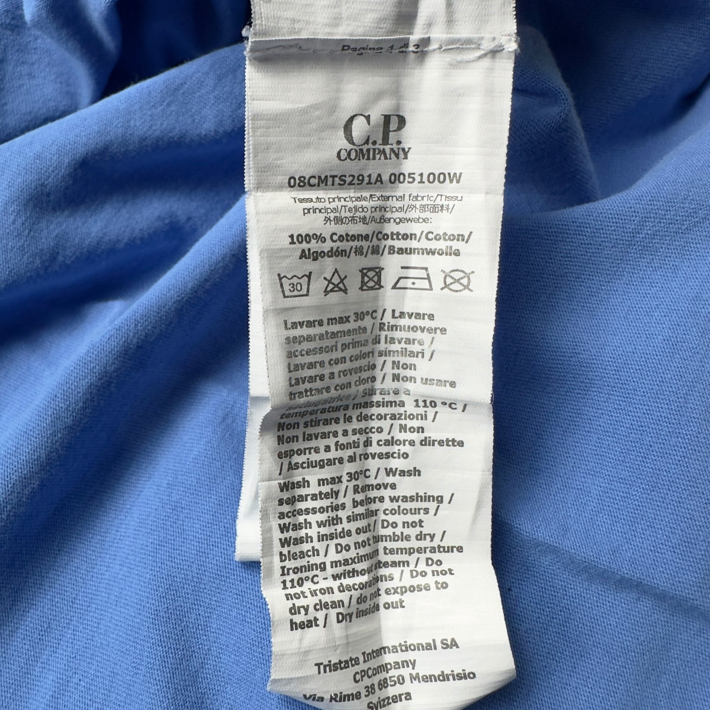 C.P. Company Small Logo T-Shirt - Blue