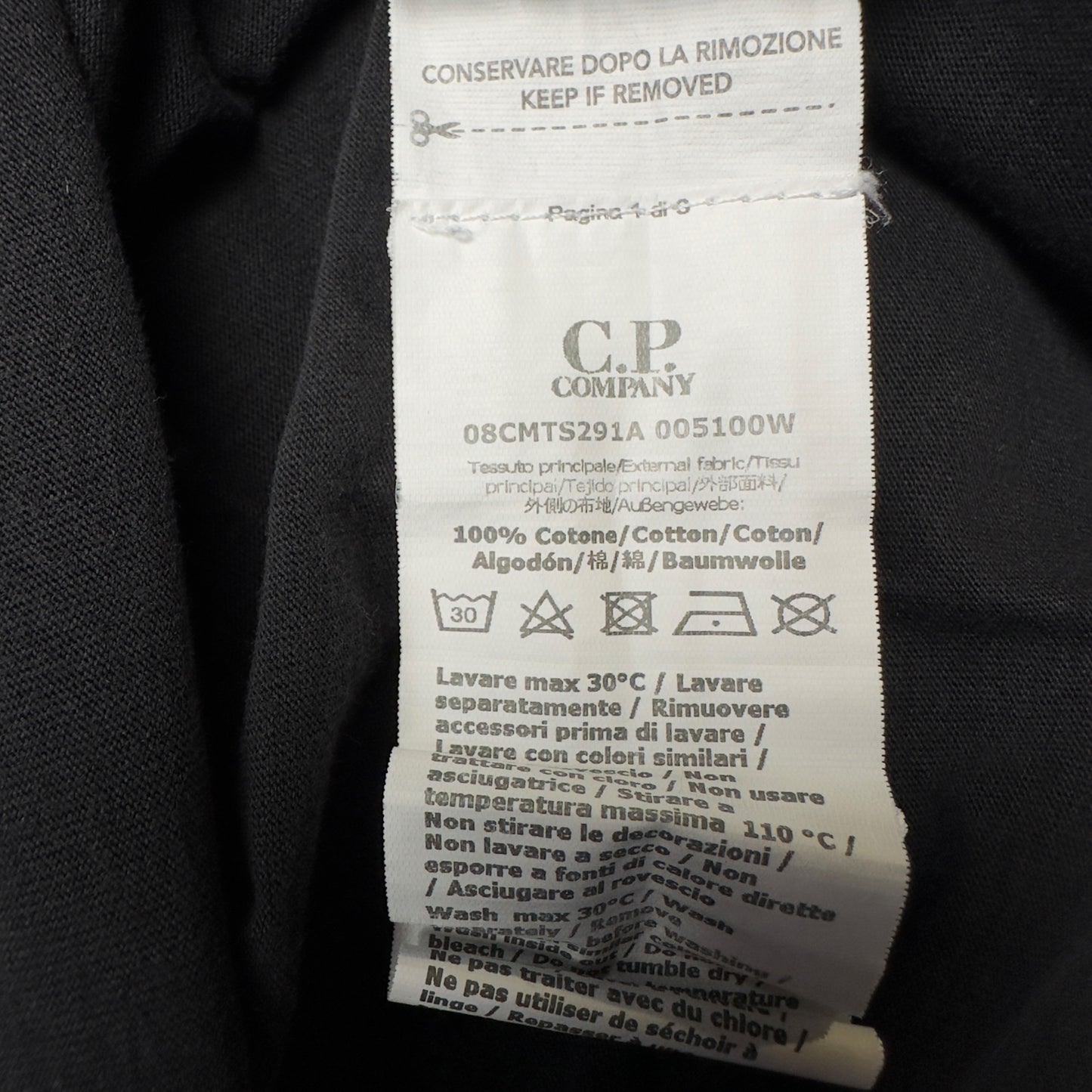 C.P. Company Small Logo T-Shirt - Black