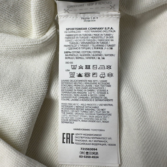S/S 20 Stone Island "Drone Three" Printed Sweater - White