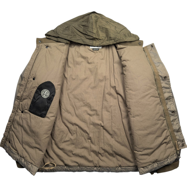 A/W 01 Stone Island Monofilament Bomber Jacket - Beige