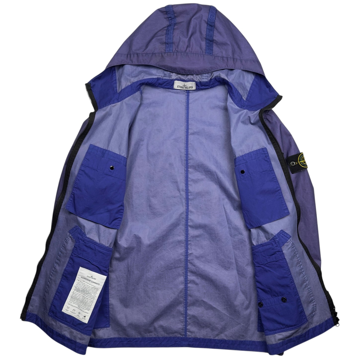 S/S 22 Stone Island Aggressive Gommato Jacket - Blue