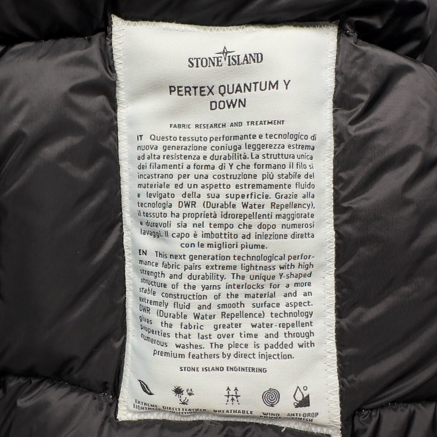 A/W 18 Stone Island Pertex Quantum Y Down Puffer Jacket