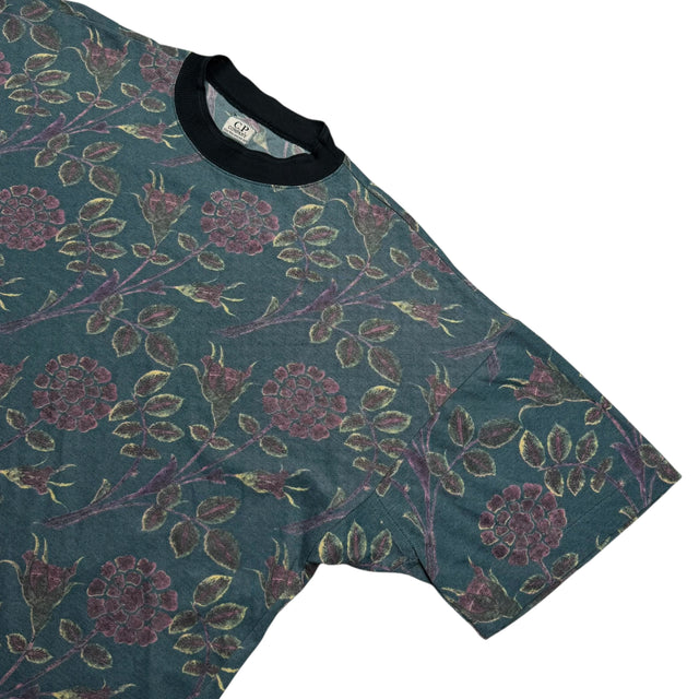 80's C.P. Company Floral Print Vintage T-Shirt