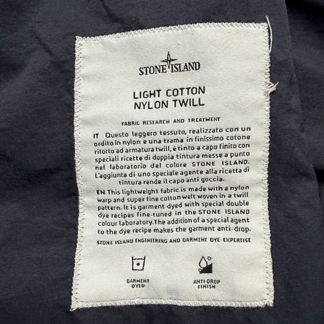 S/S 17 Stone Island Light Cotton Nylon Twill - Navy