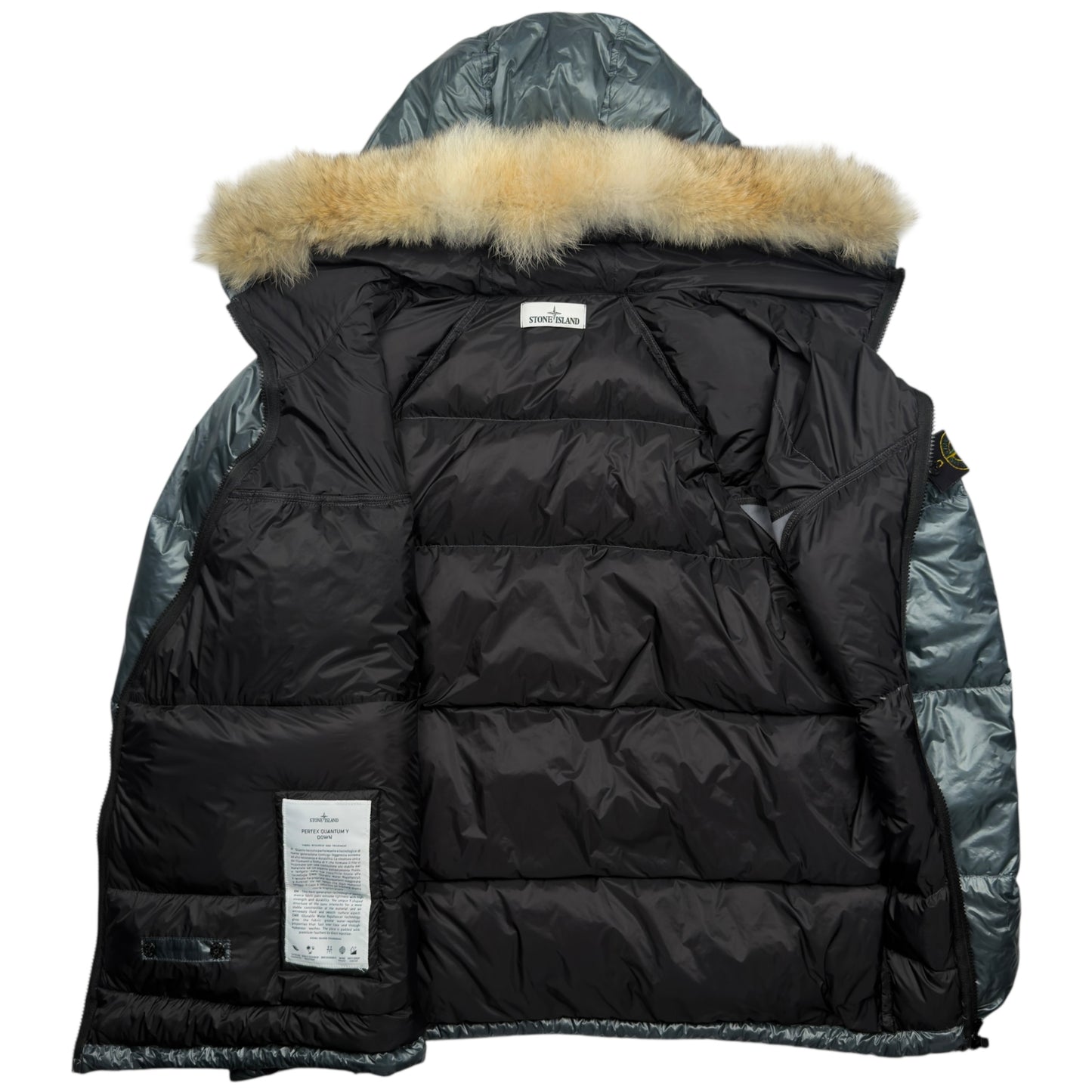 A/W 17 Stone Island Pertex Quantum Y Down Fur Trim Puffer Jacket