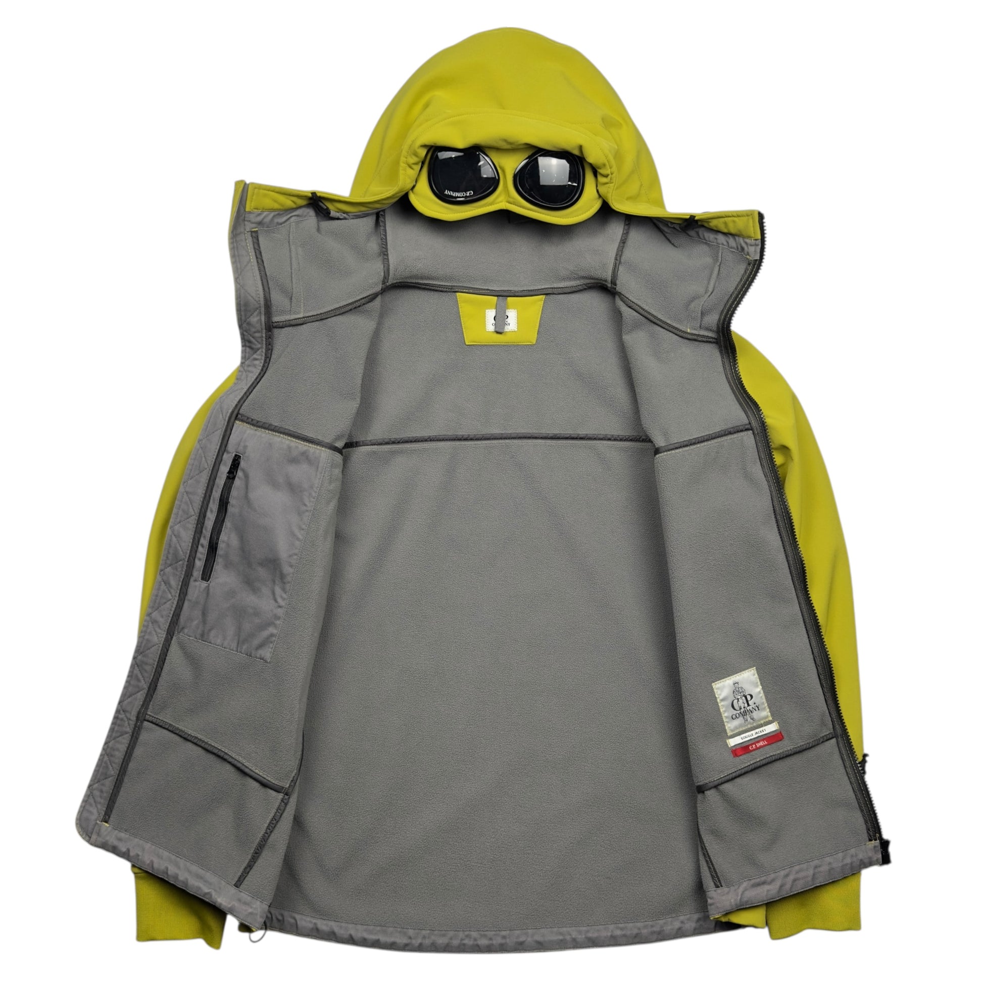 C.P. Company Soft Shell Goggle Jacket - Yellow