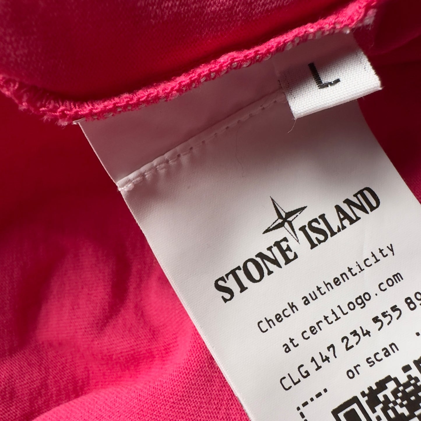 S/S 22 Stone Island Tricromia Three Print T-Shirt - Pink