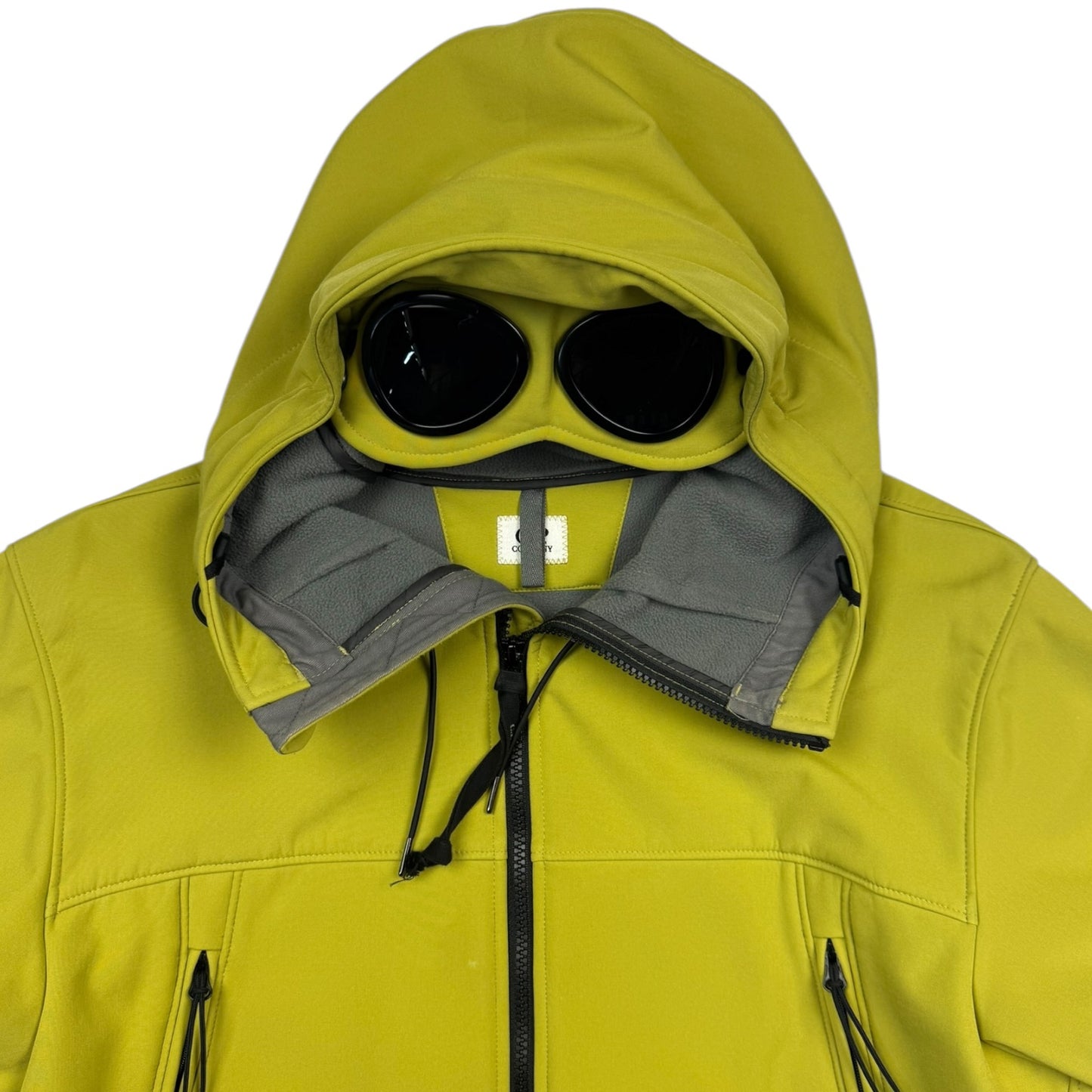 C.P. Company Soft Shell Goggle Jacket - Yellow