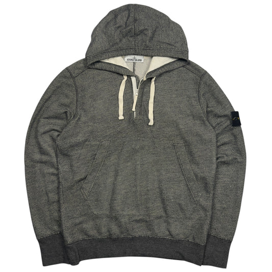 S/S 16 Stone Island Quarter Zip Hoodie - Dark Grey