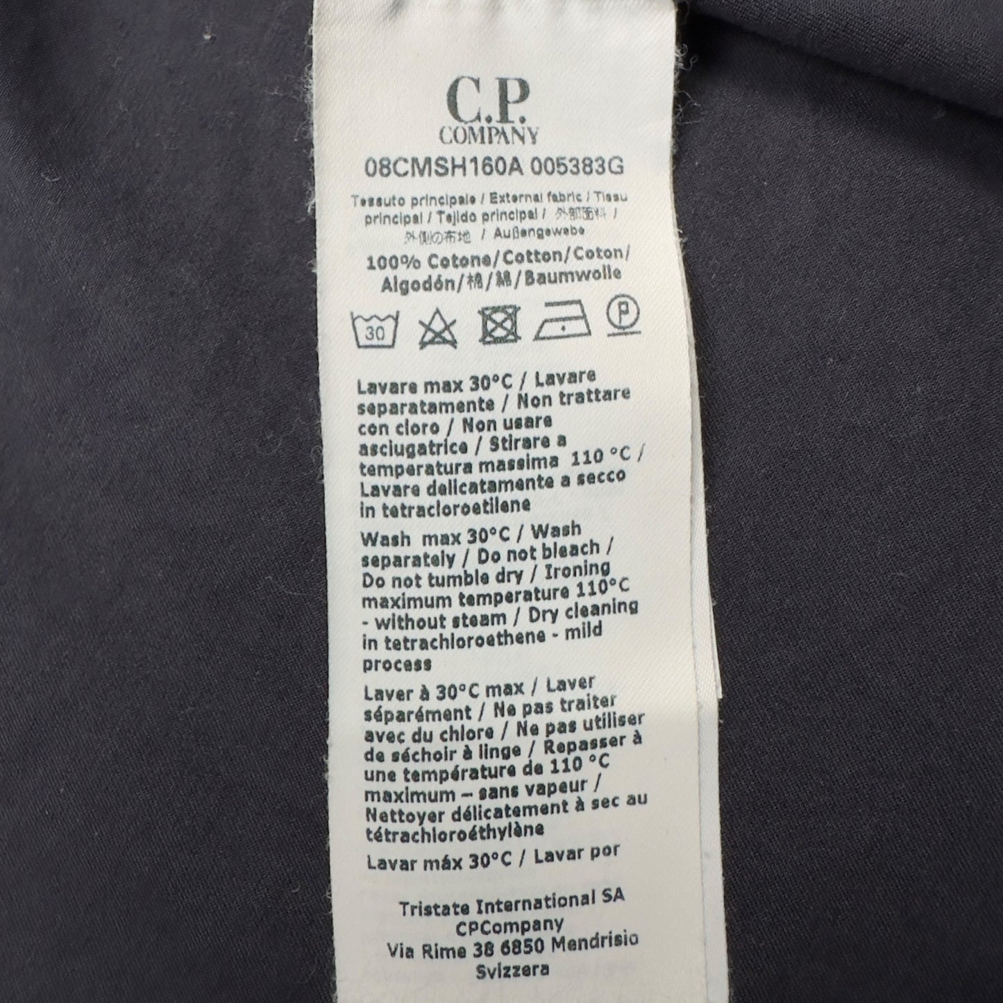 C.P. Company Gabardine Overshirt - Navy