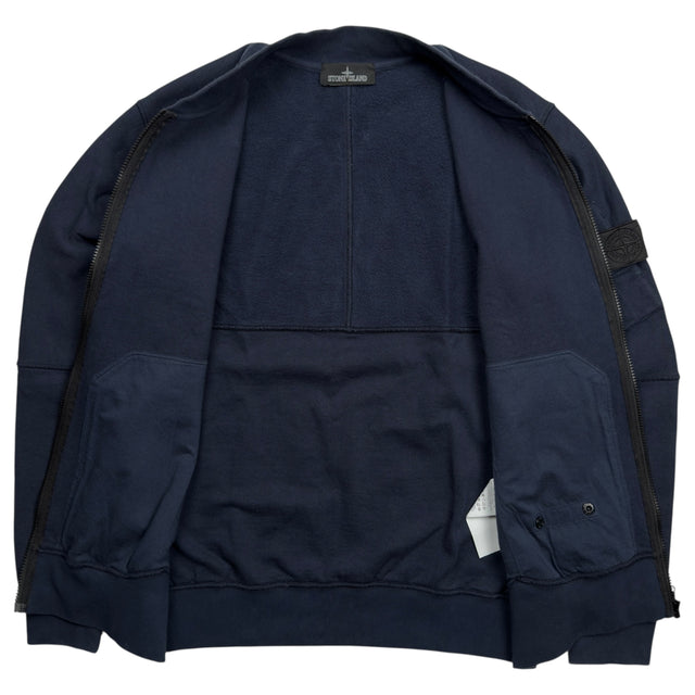 A/W 19 Stone Island Shadow Project Fleece Bomber Jacket - Navy