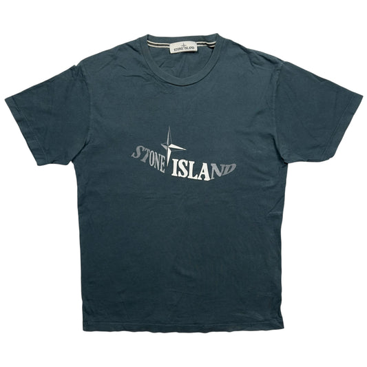 S/S 18 Stone Island Print T-Shirt - Green