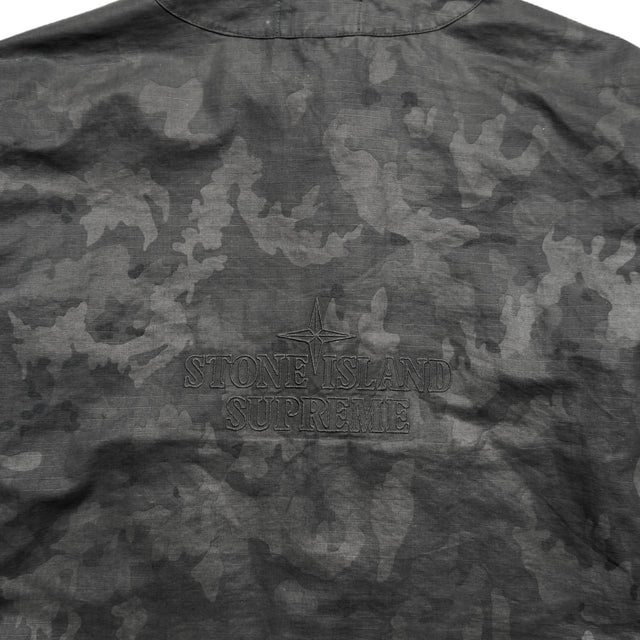 S/S 22 Stone Island x Supreme Cotton Ripstop Ice Jacket Camouflage