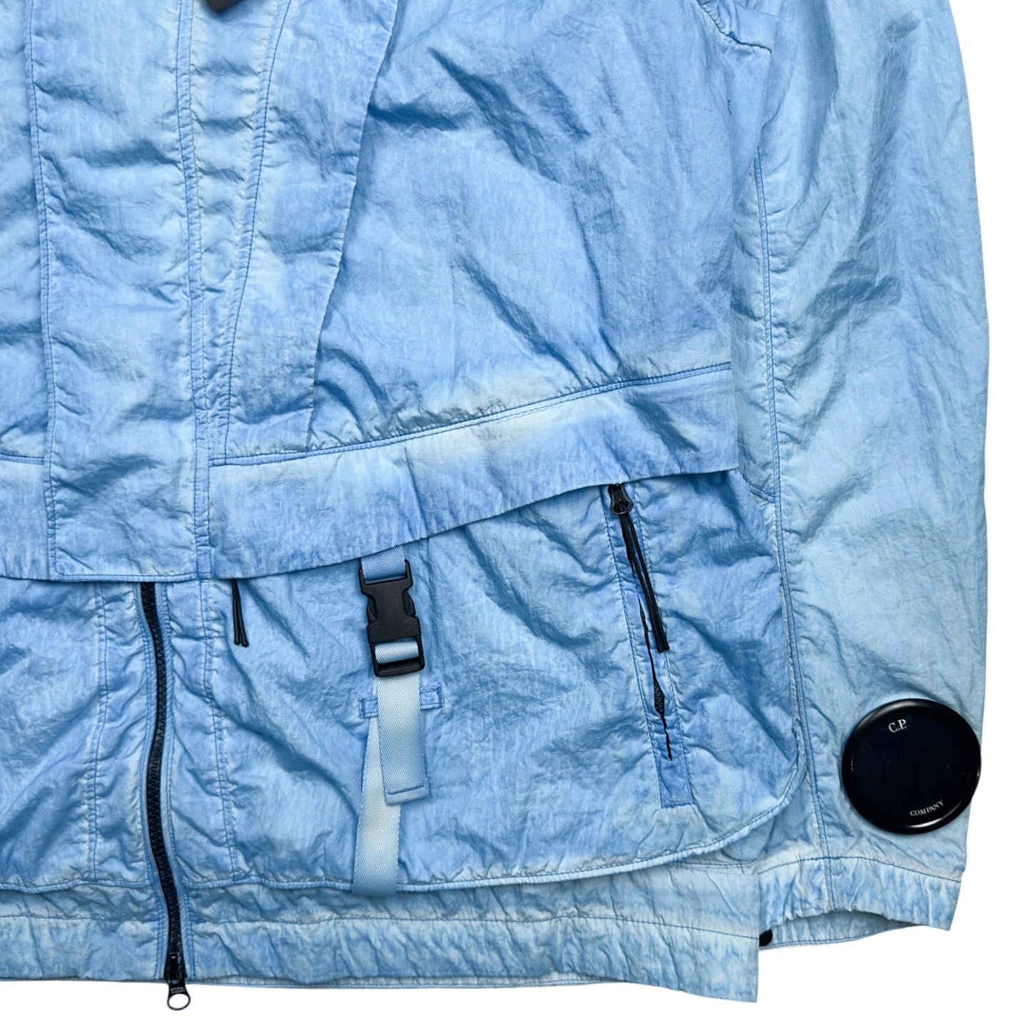 C.P. Company M.T.t.N. Internally Coloured Envelope La Mille Goggle Jacket - Blue