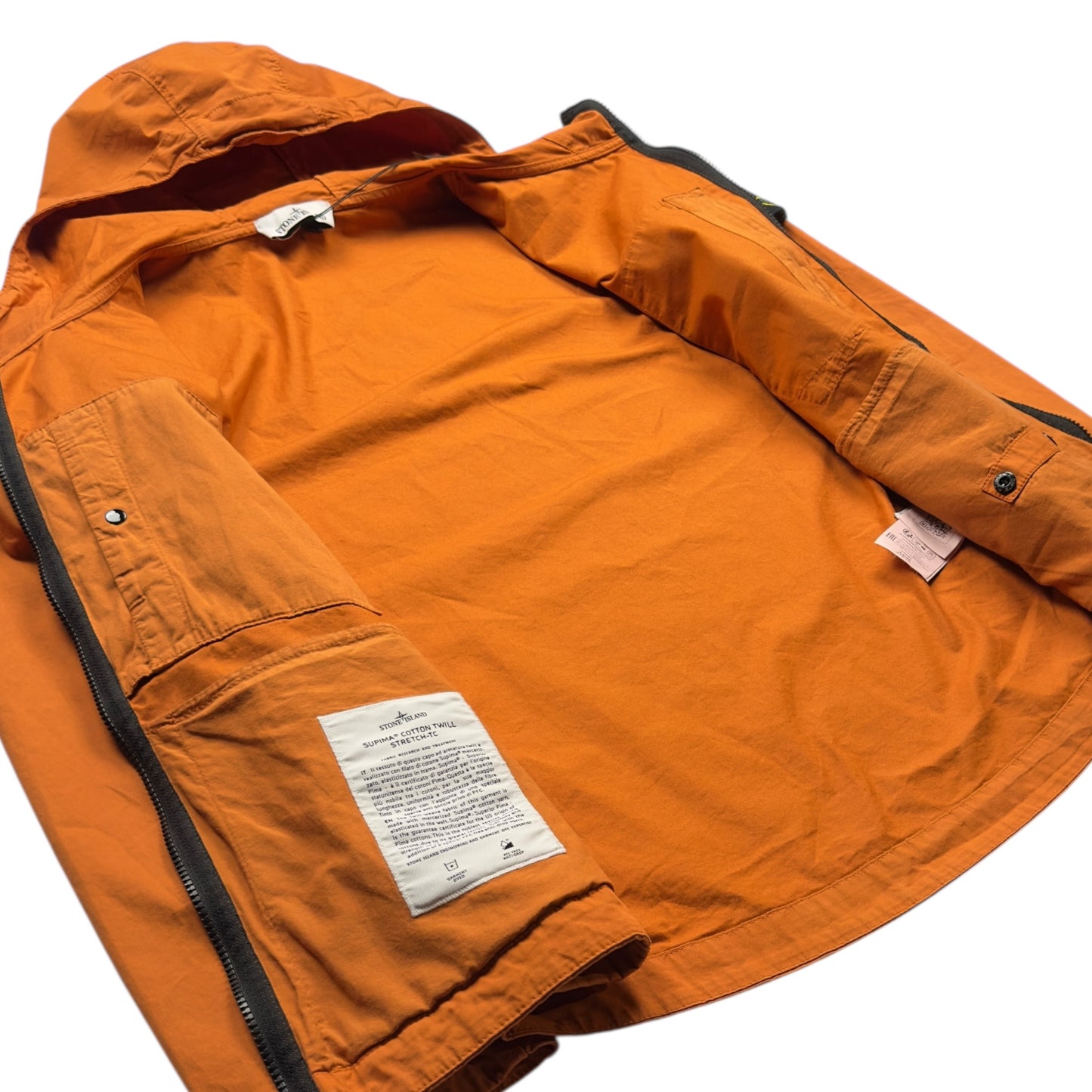 S/S 23 Stone Island Supima Cotton Twill Stretch-TC - Orange