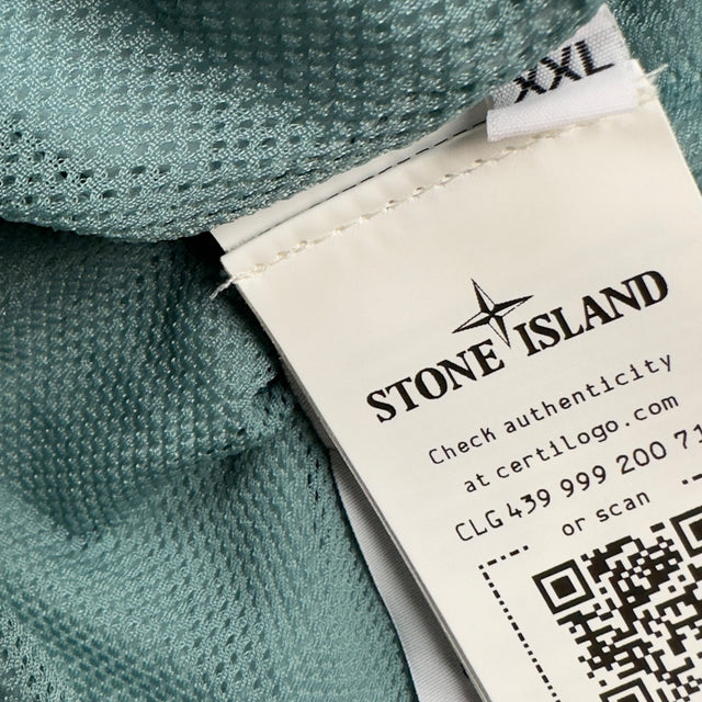 S/S 23 Stone Island Crinkle Reps Bomber - Light Blue