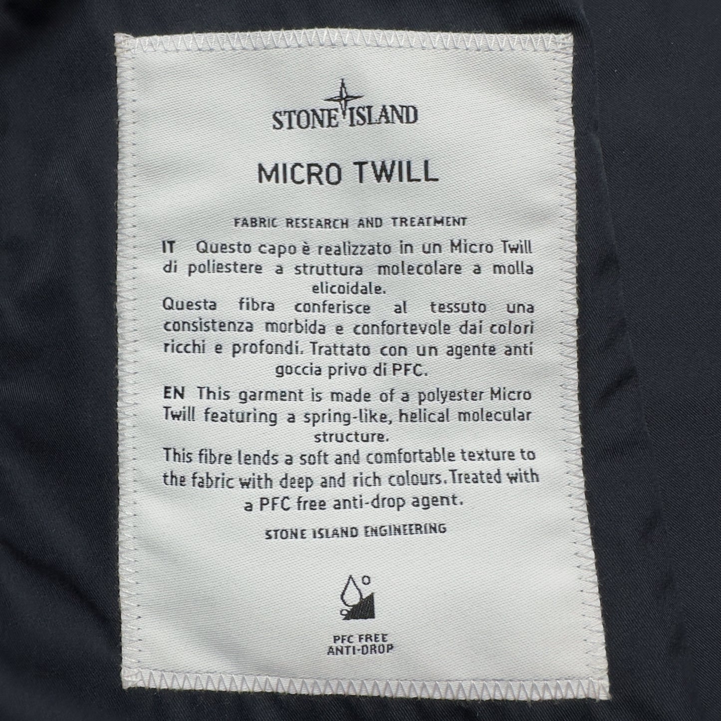 S/S 25 Stone Island Micro Twill Car Coat - Navy Blue
