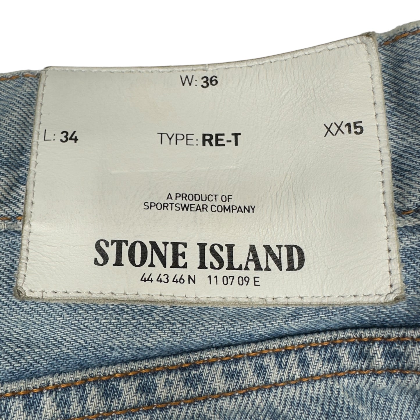S/S 15 Stone Island Light Wash Denim Jeans