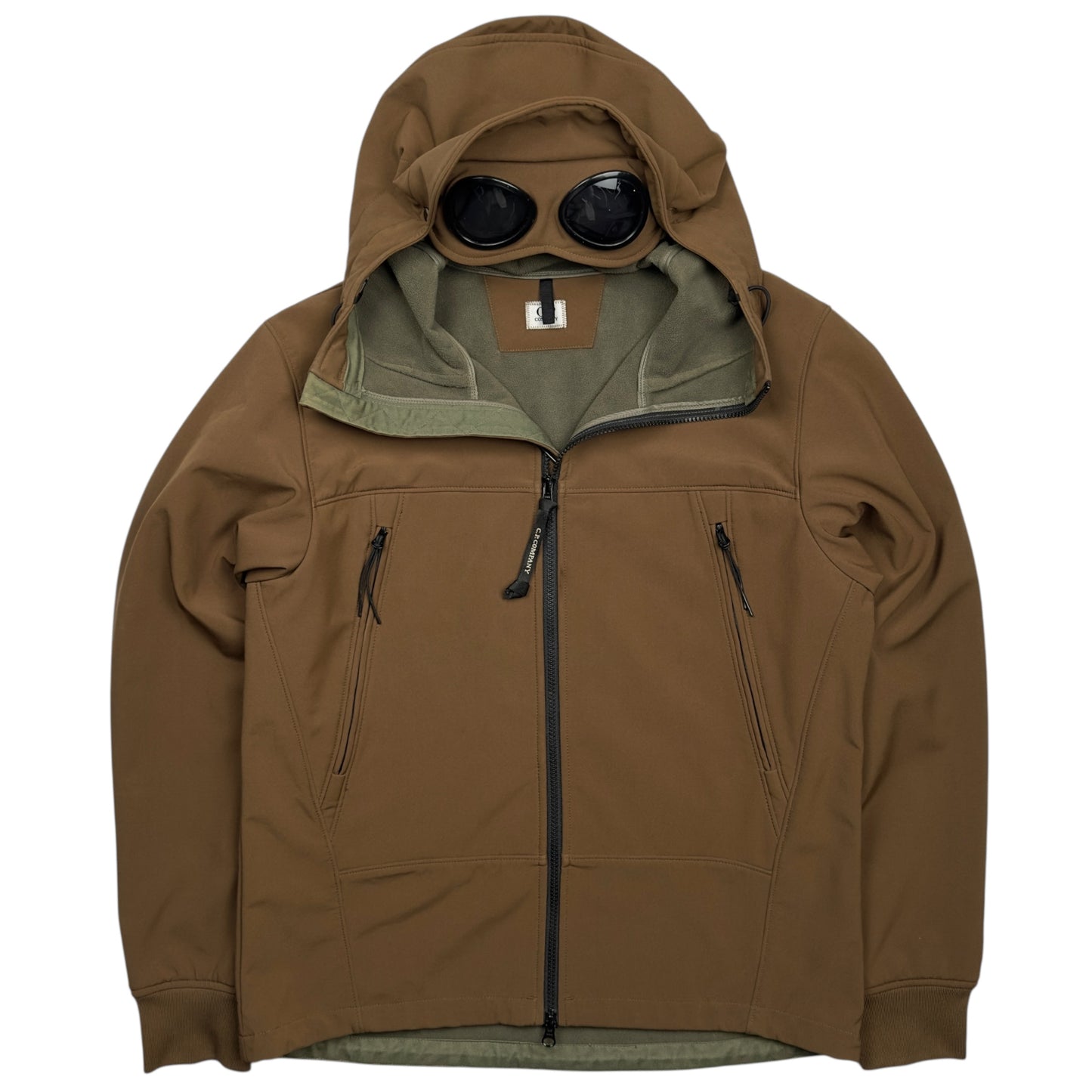C.P. Company Soft Shell Goggle Jacket - Brown