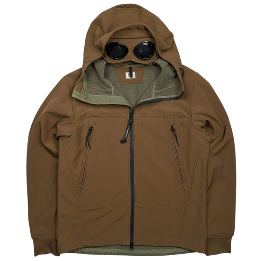 C.P. Company Soft Shell Goggle Jacket - Brown