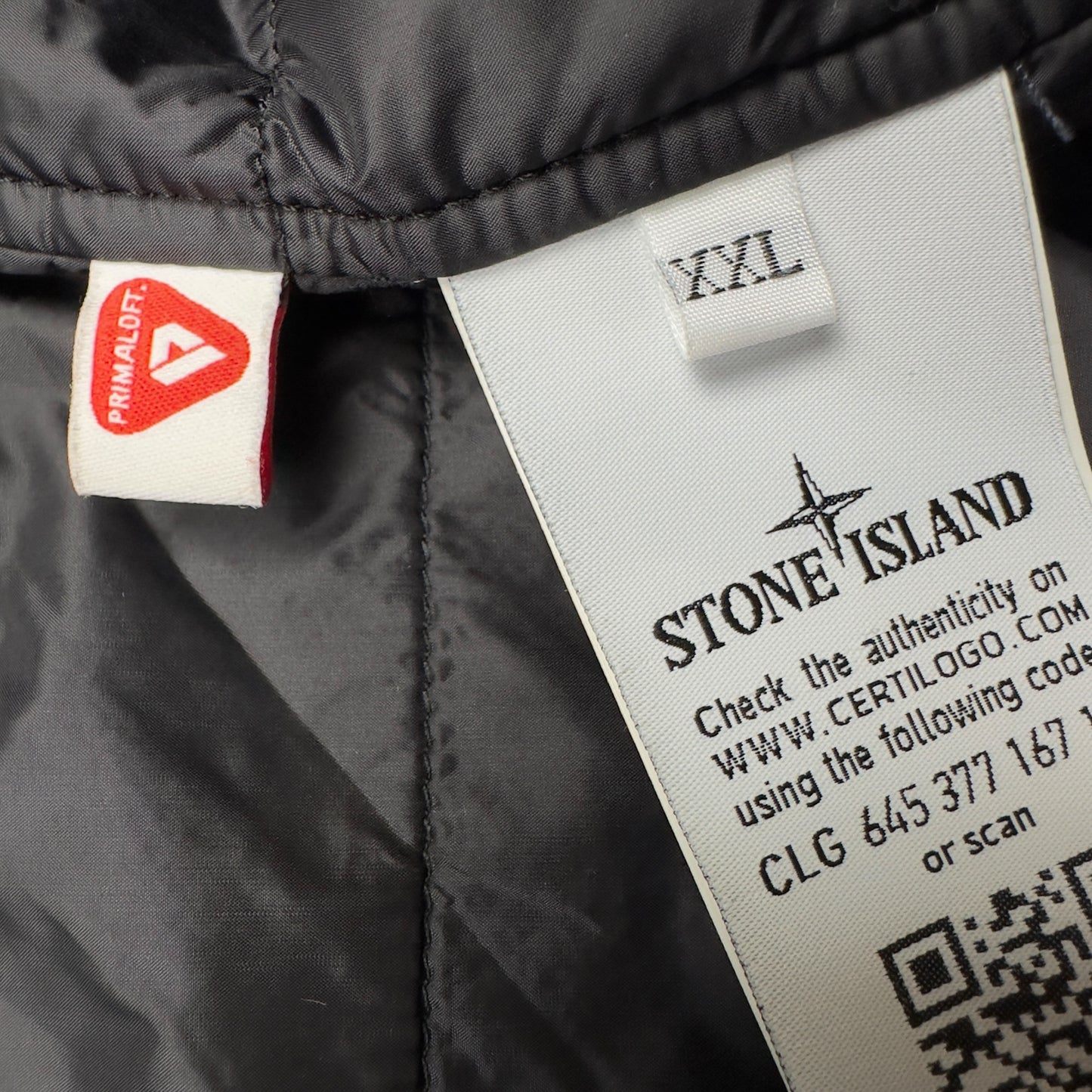 A/W 20 Stone Island Soft Shell Primaloft Car Coat - Black