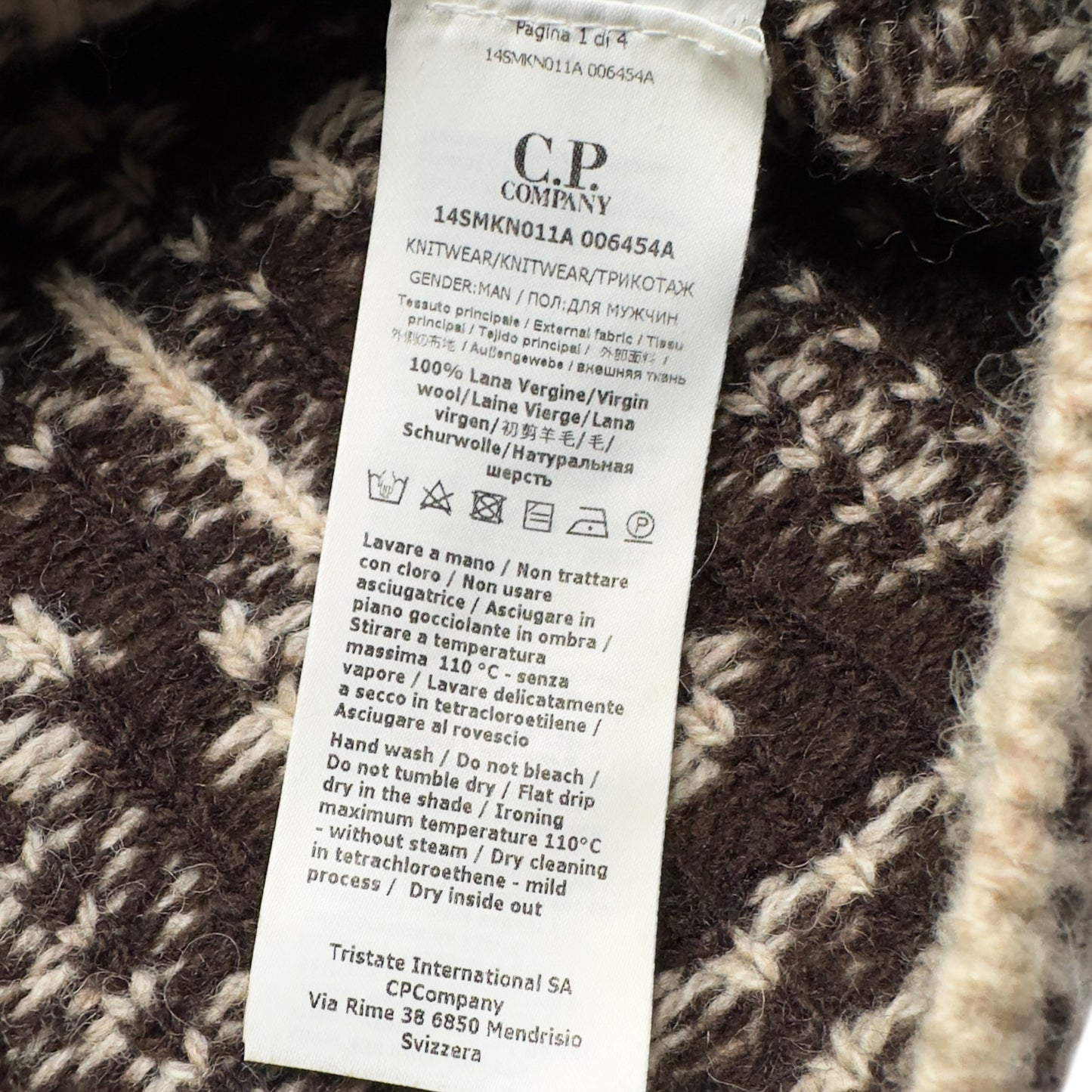 C.P. Company x Palace Knitted Virgin Wool Sweater