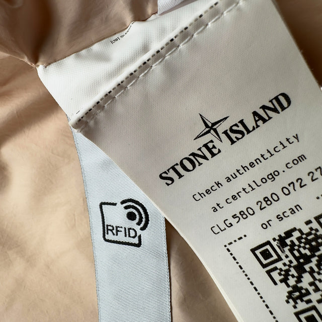 A/W 22 Stone Island Crinkle Reps R - NY Down Puffer Jacket - Peach