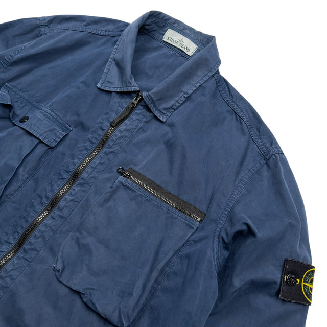 S/S 17 Stone Island Cotton Pocket Overshirt Jacket - Navy