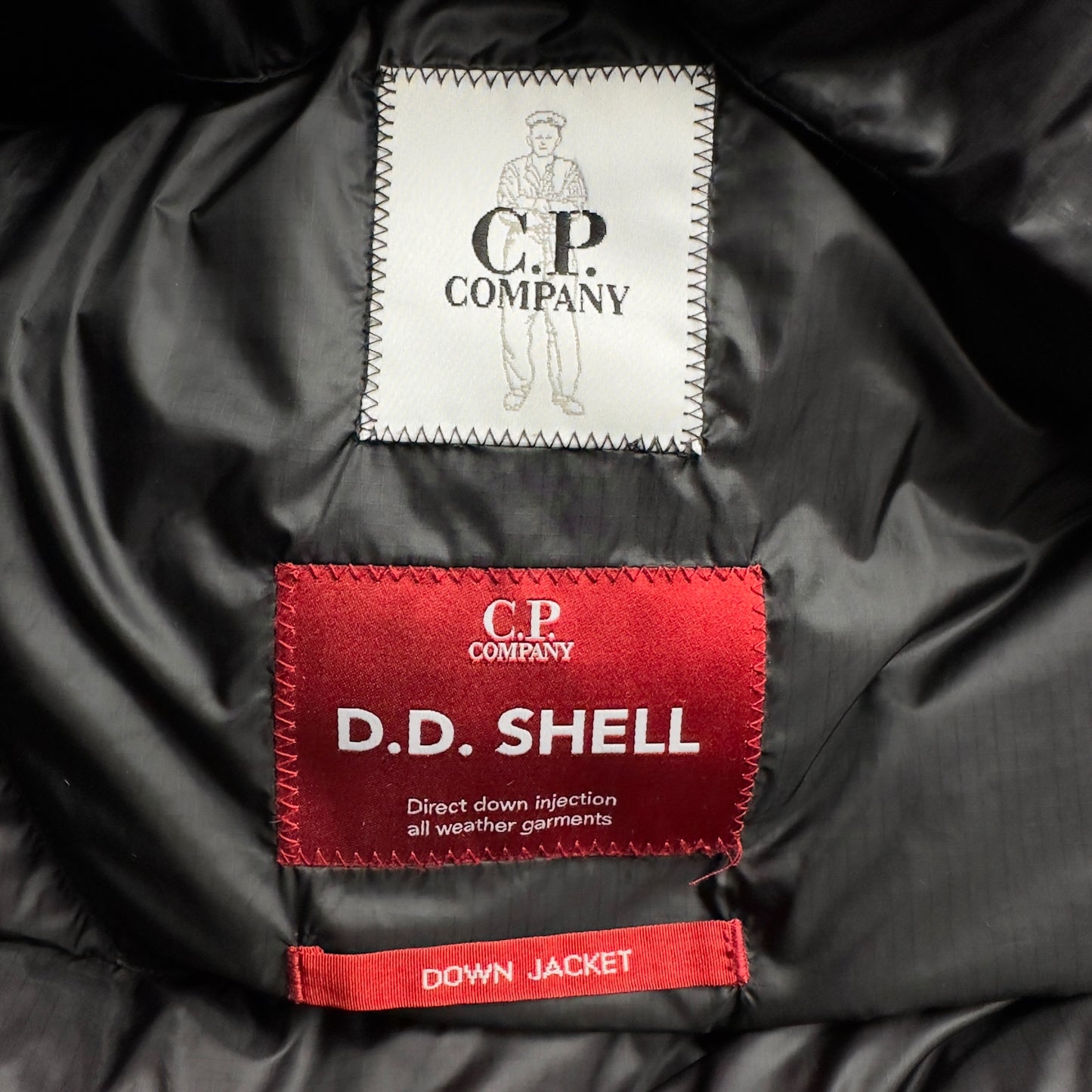 C.P. Company D.D. Shell Ripstop Down Puffer Jacket - Black
