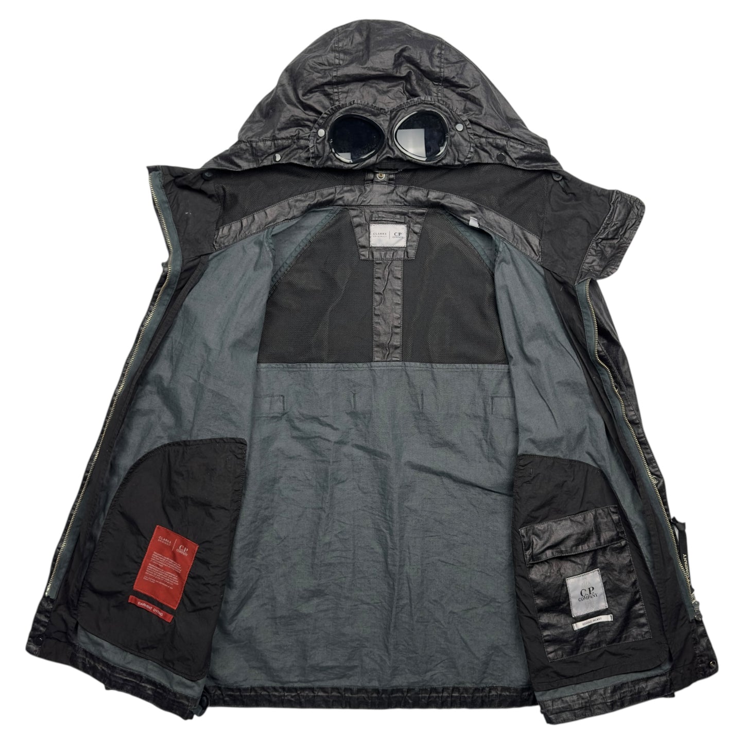 C.P. Company X Clarks Lino Wax Goggle Jacket - Black