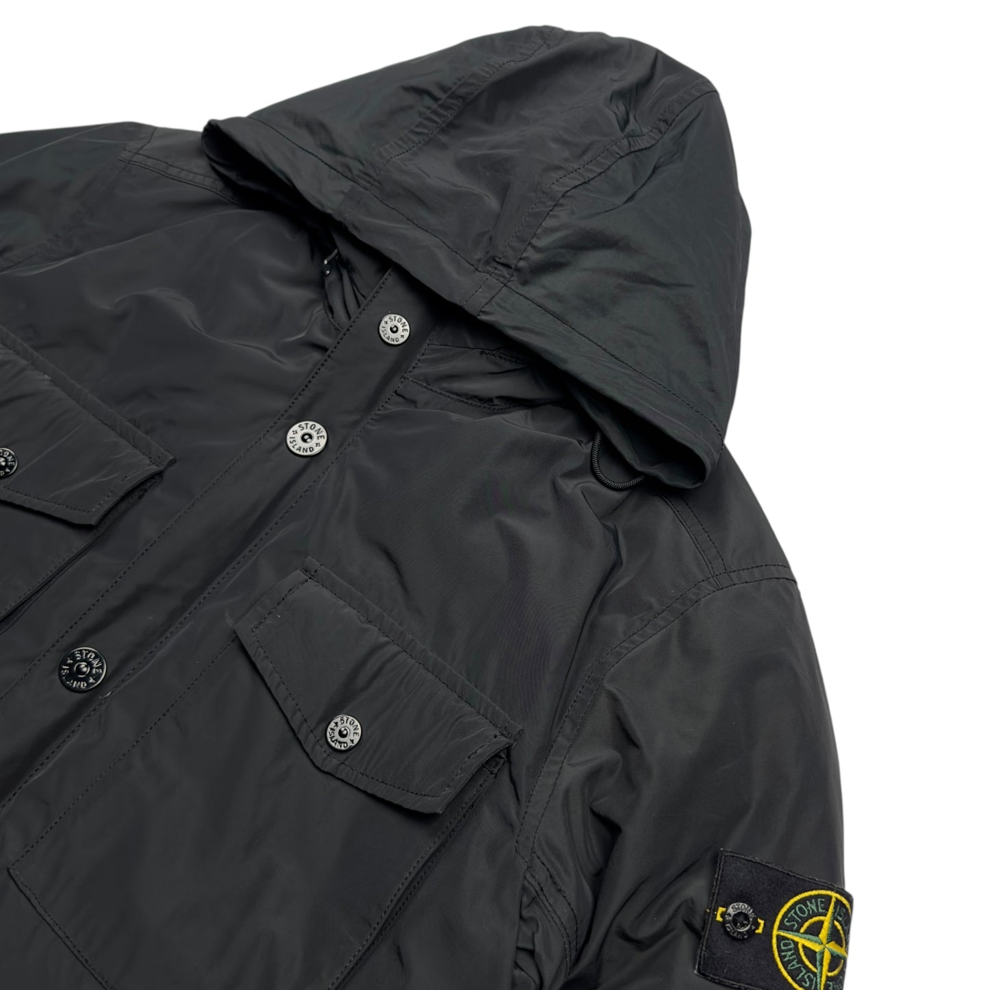 A/W 14 Stone Island Micro Reps Down Puffer Jacket - Black