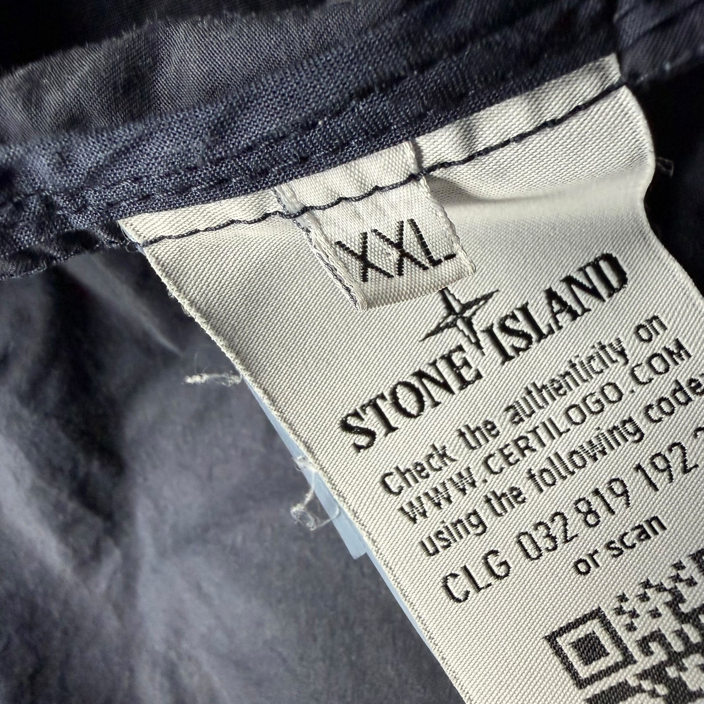 S/S 17 Stone Island Light Cotton Nylon Twill - Navy