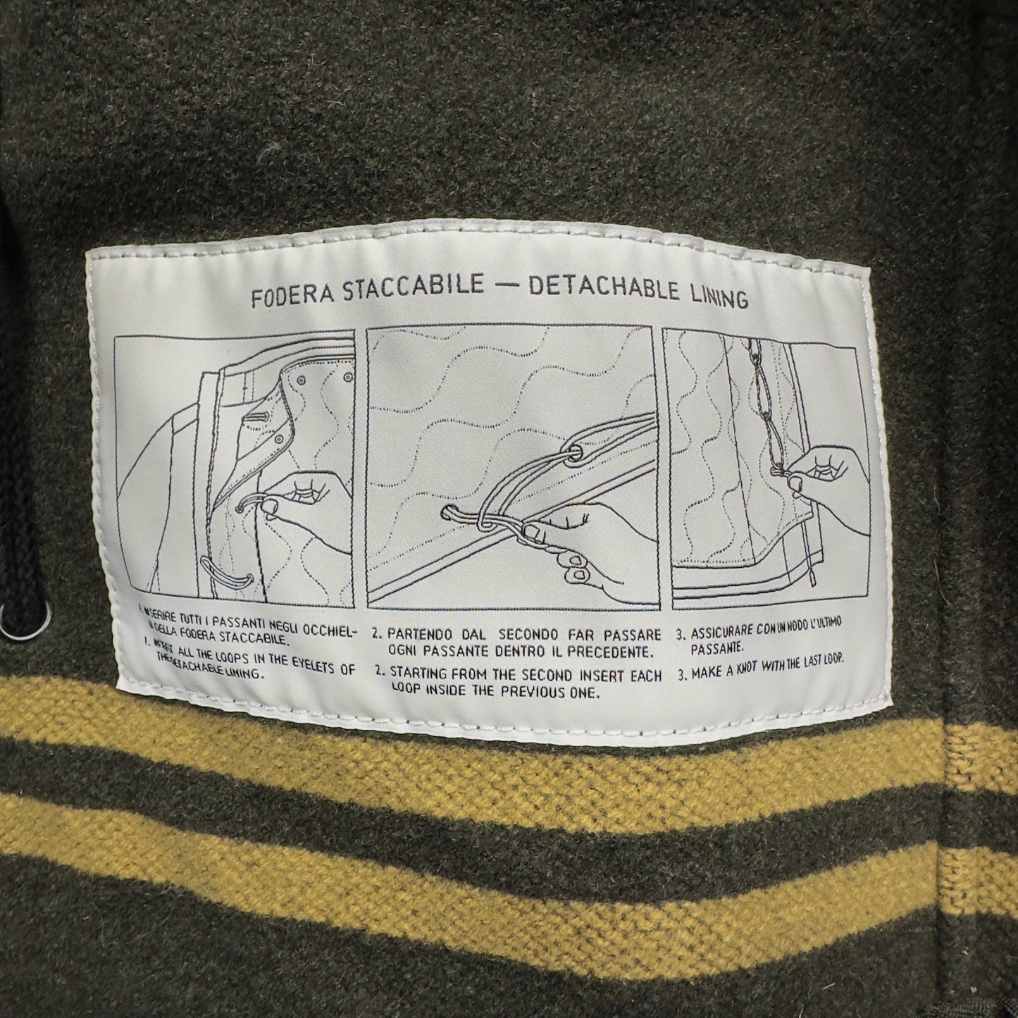 A/W 19 Stone Island Reflective Weave Ripstop TC Parka Jacket with Panno Jacquard Lining