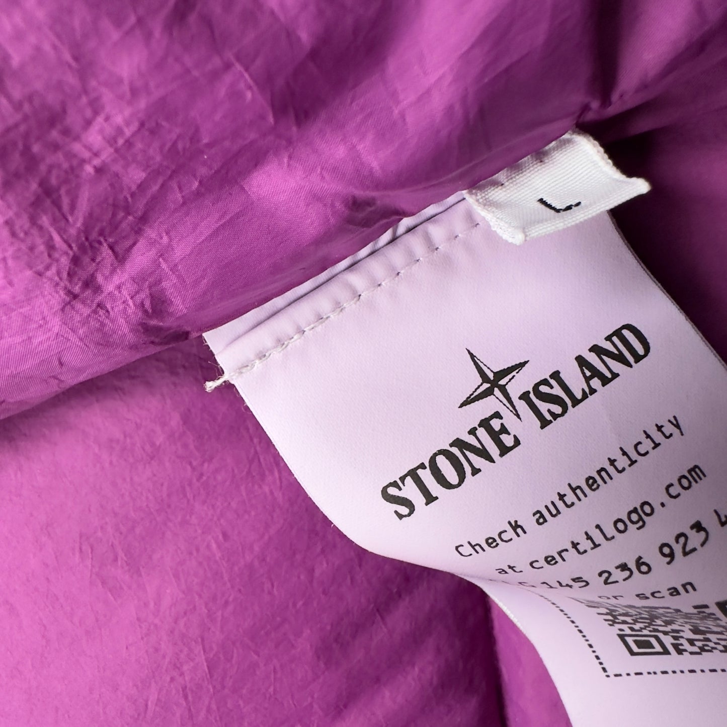 A/W 21 Stone Island Naslan Light Watro Down TC - Purple