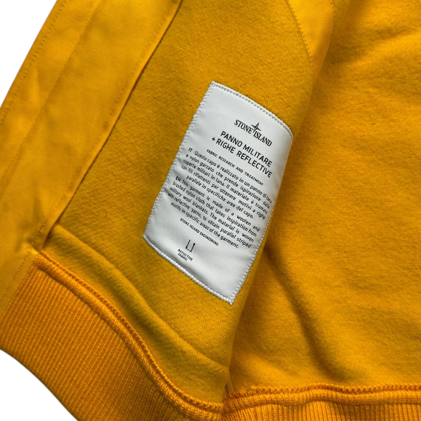 A/W 22 Stone Island Panno Militare + Righe Reflective Jacket