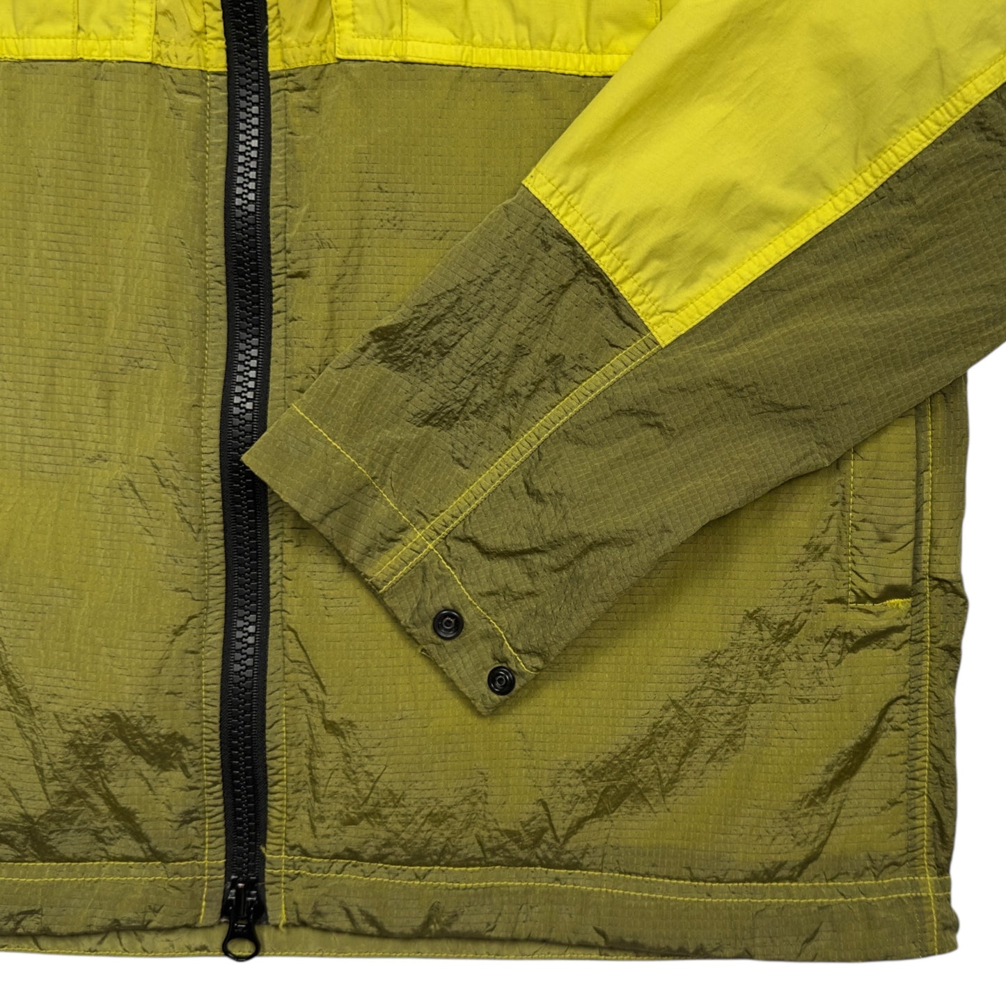 S/S 19 Stone Island Nylon Metal Watro Ripstop Windbreaker Jacket - Yellow
