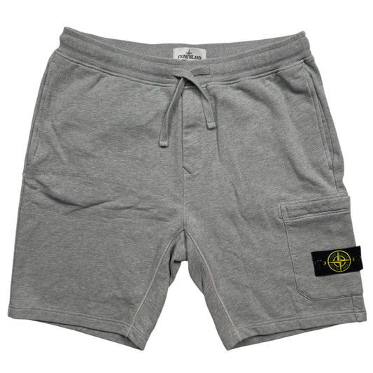 S/S 22 Stone Island Cotton Jersey Cargo Shorts - Grey