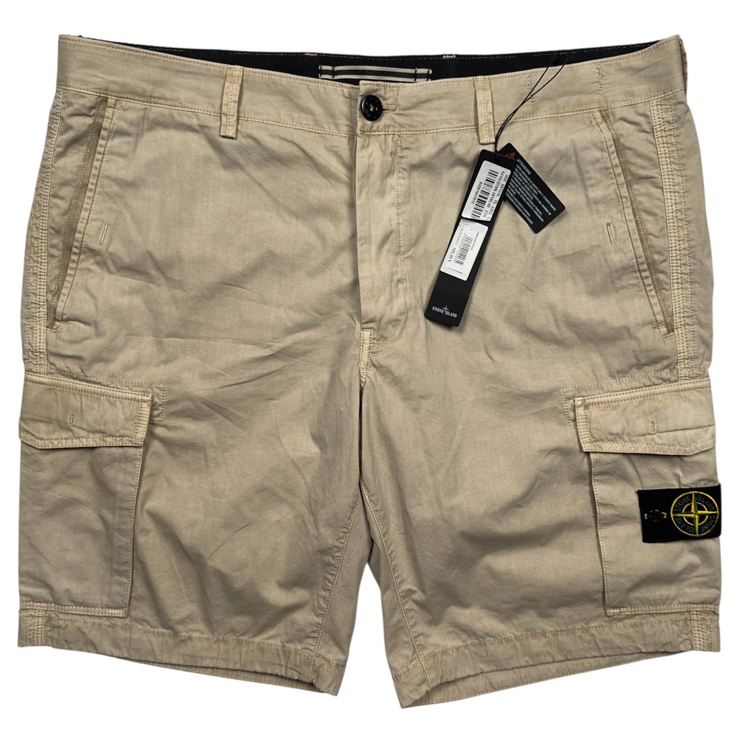S/S 16 Stone Island Slim Fit Cargo Shorts - Light Beige