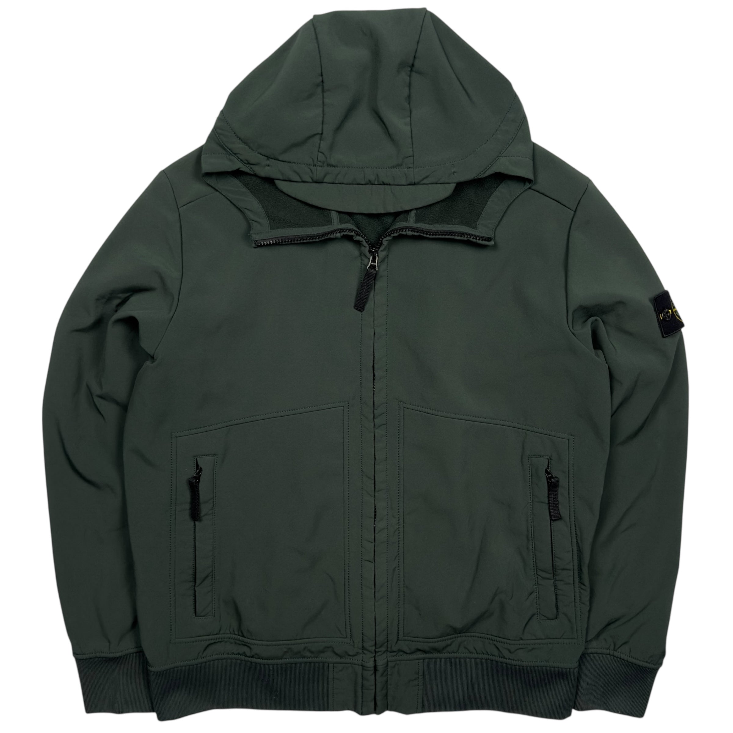 Greenstone Island Soft Shell R A/W 16 Stone Island Soft Shell R Jacket - Dark Green – Dans Designer Ltd