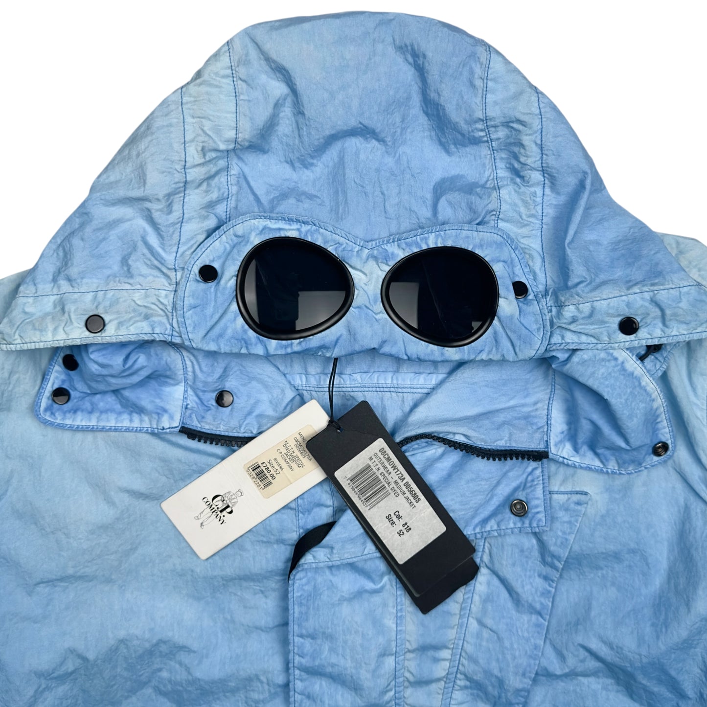 C.P. Company M.T.t.N. Internally Coloured Envelope La Mille Goggle Jacket - Blue