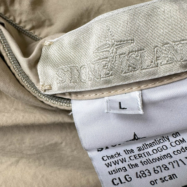 S/S 21 Stone Island Reversible Stretch Cotton Tela / Resin Treated Nylon Ghost Overshirt