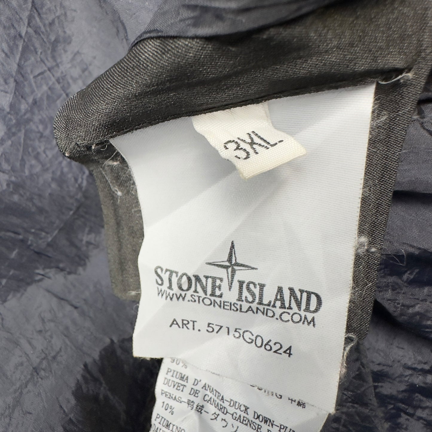 A/W 12 Stone Island Down_26 GR X SQM_N Down Puffer Gilet - Navy
